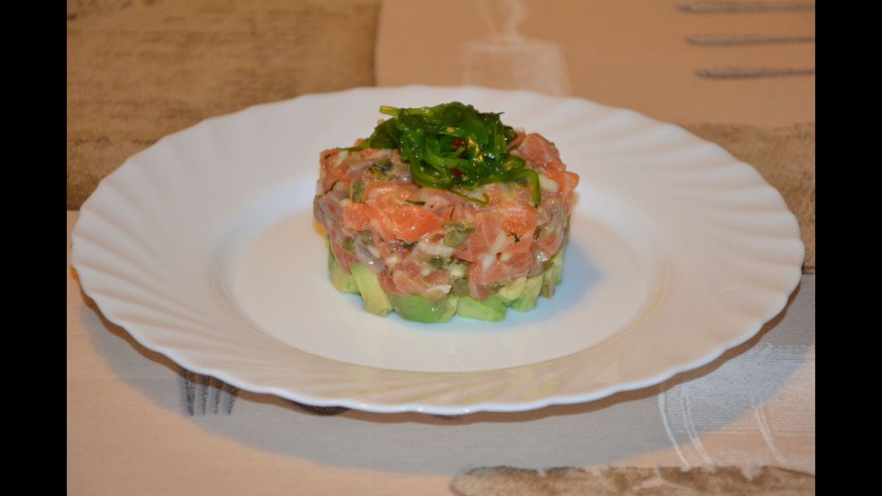 Tartar de salmón y aguacate