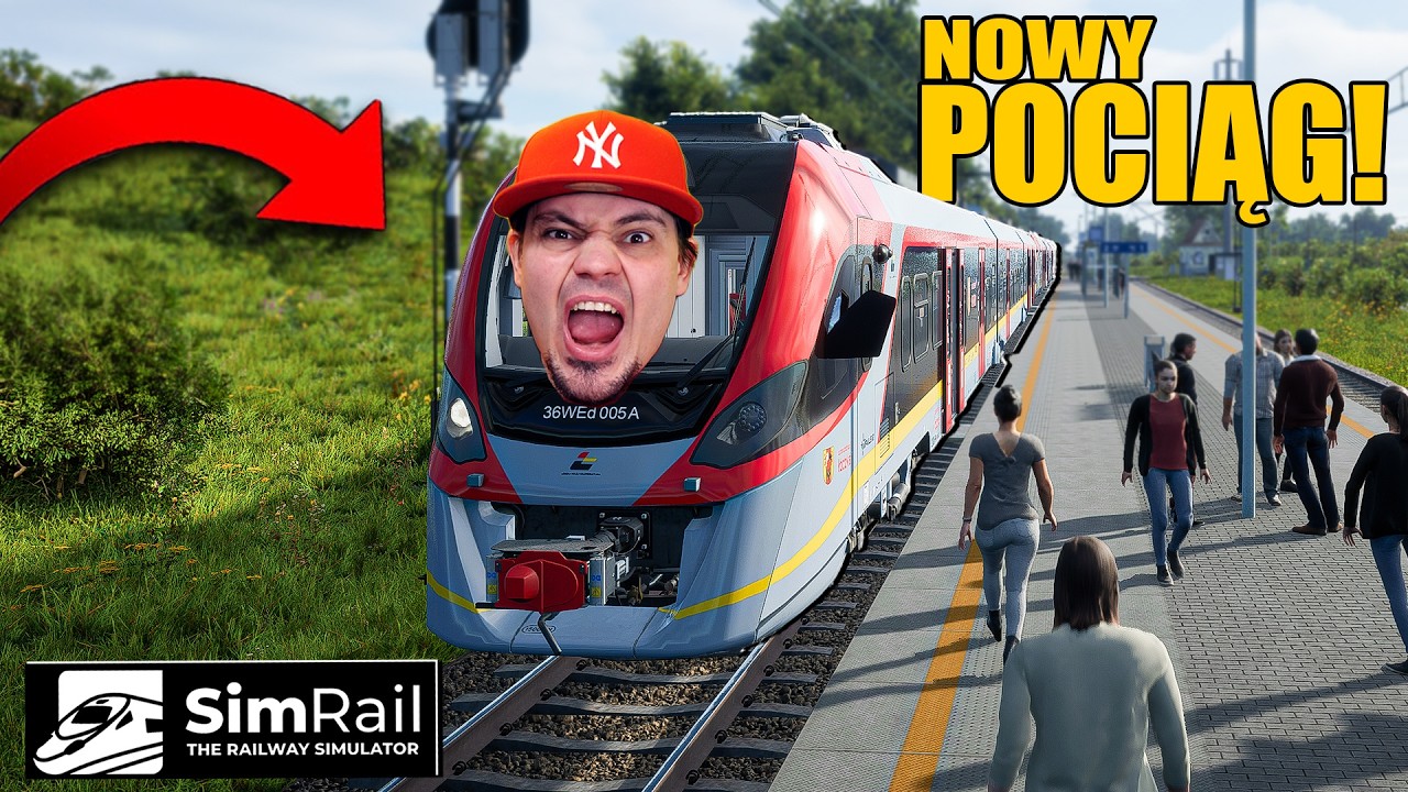 🚂😂 JADĘ TYŁEM MOIM NOWYM POCIĄGIEM *IMPULS 2* w ŁODZI! | SimRail