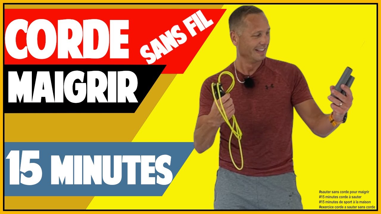 Corde à sauter sans fil  - 15 minutes pour maigrir (exercice à la maison)
