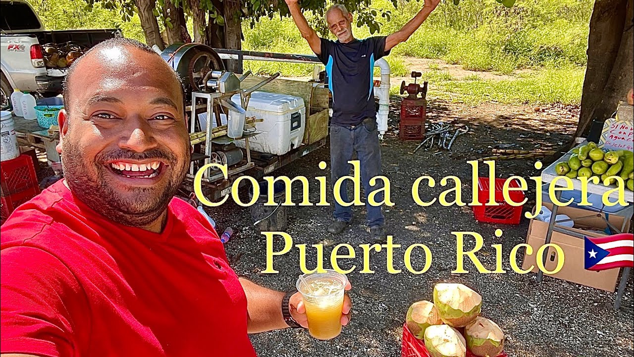 PROBANDO COMIDA CALLEJERA DE PUERTO RICO 🇵🇷.