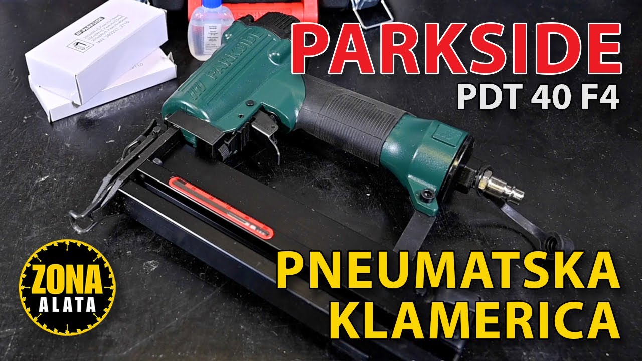 Pneumatska Klamerica Parkside PDT 40 F4 - Recenzija TEST 4K