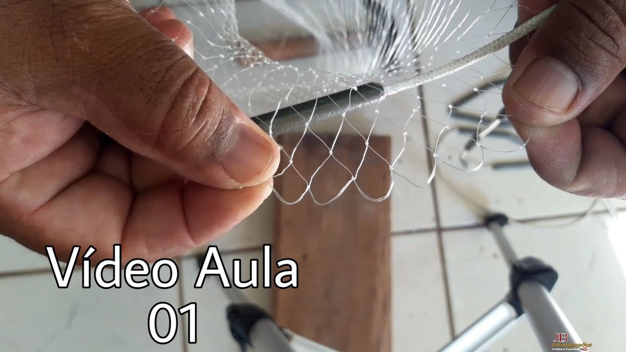 Como Fazer Tarrafa de Piaba usando Pano de Rede #01