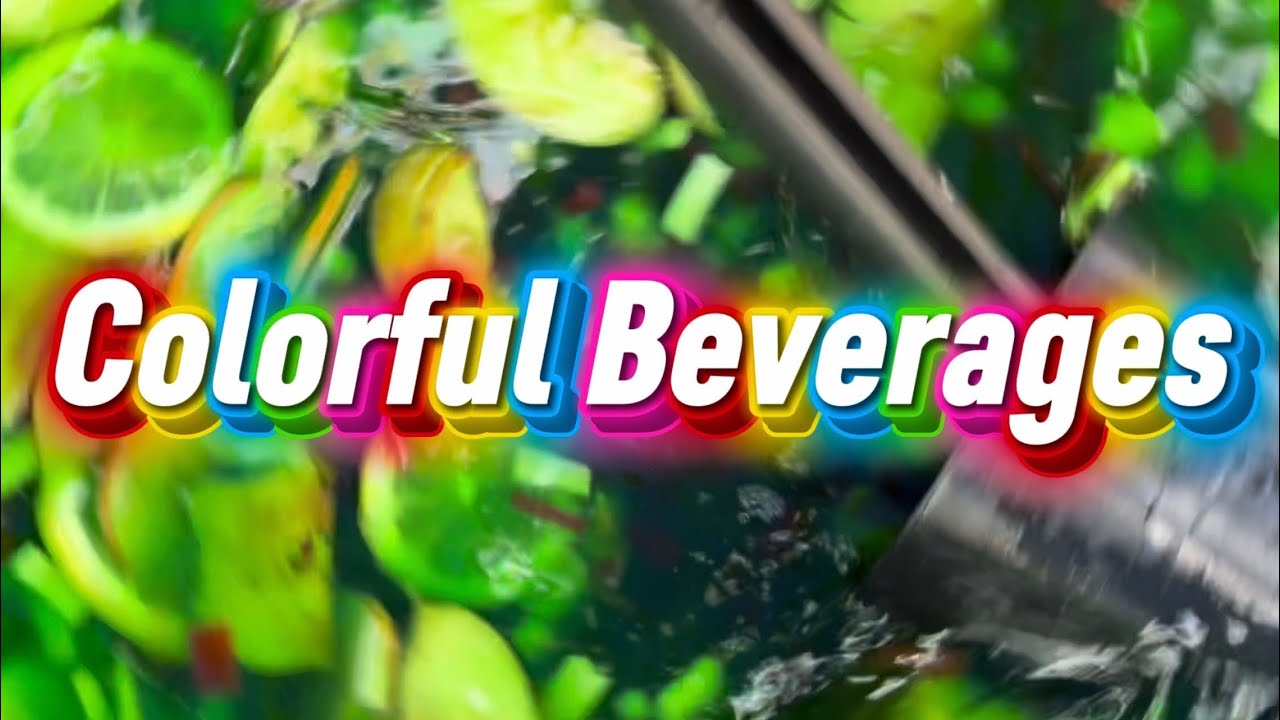 Malaysia Colorful Beverages So Cool Sweet Thirst Quencher
