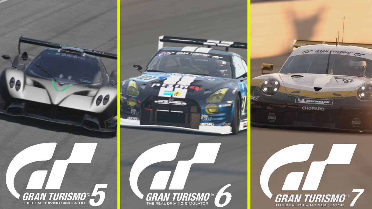 Gran Turismo 7 vs GT6 vs GT5 - Evolution of Daytona International Speedway Early Graphics Comparison
