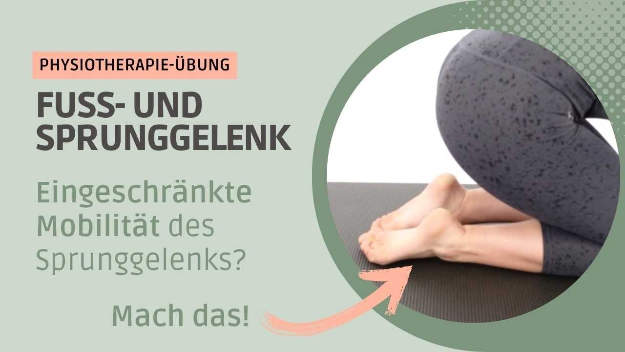 So mobilisierst du dein Sprunggelenks ➡️ Mobilisations-Übung von Physiotherapeuten  (Plantarflexion)