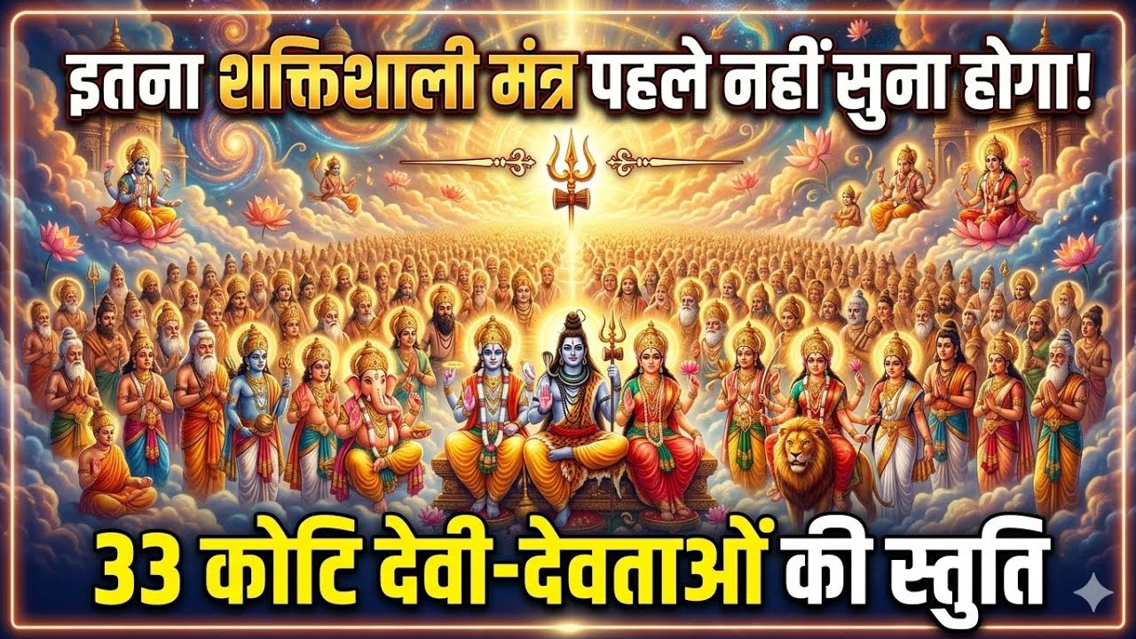 इतना शक्तिशाली मंत्र पहले नहीं सुना होगा! 🔱 33 कोटि देवी-देवताओं की स्तुति Touching Bhajan 2026 🙏