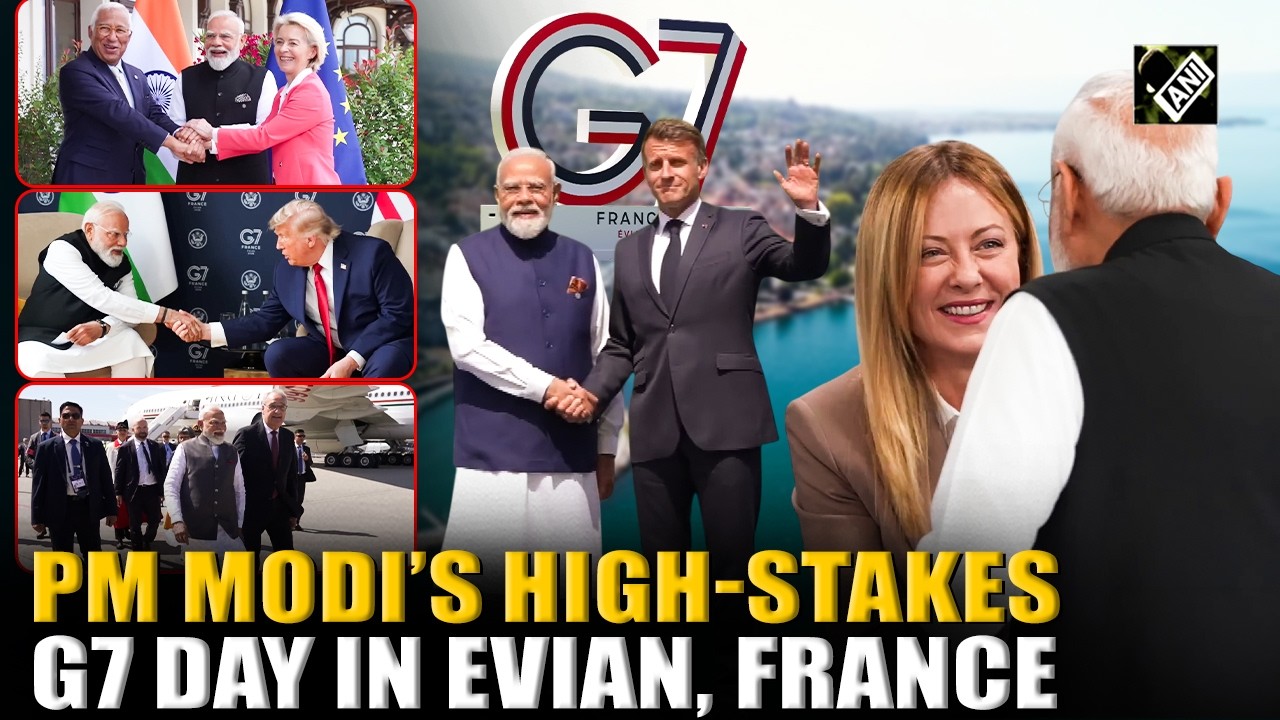 MUST WATCH! PM Modi&rsquo;s high-stakes G7 Day in Evian, France | G7 Summit