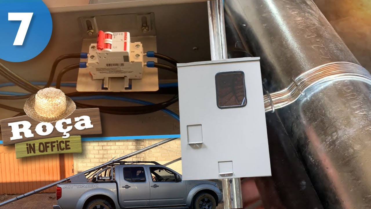🔨 Instalação completa do POSTE  PADRÃO 220V da chácara/ sítio!