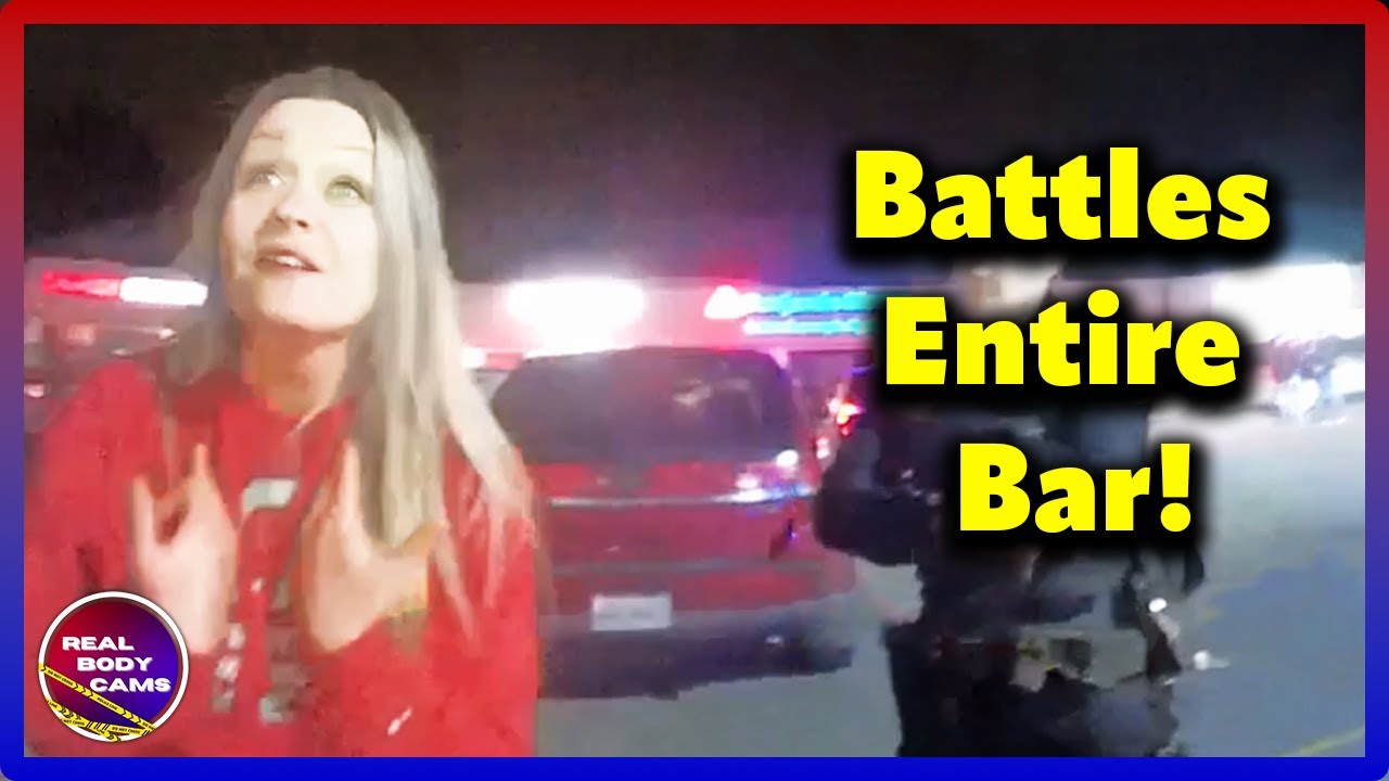Entitled Blonde Woman Attacks Bar Patrons & Pays the Price