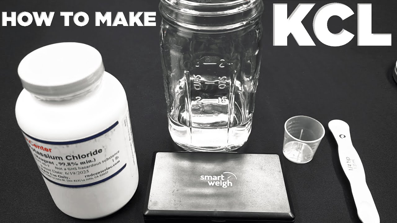 How to Make KCL(Potassium Chloride) 3M Solution for Storing pH Meters