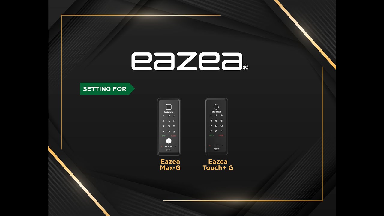 Eazea Smart Lock | Eazea Gate Lock Fingerprint & Pin code & Rfid card & Remote Registration Method