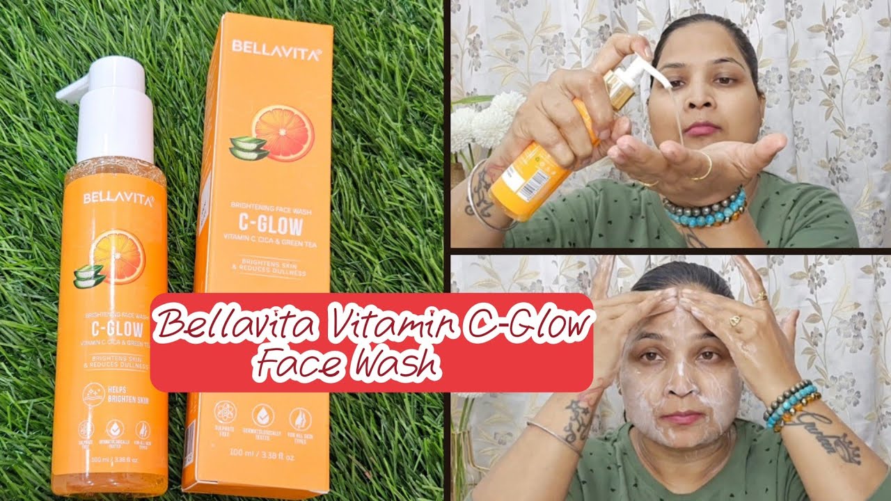 Bellavita Vitamin C-Glow Face Wash |Face wash for Dark spots & Pigmentation |Skin Glowing Face wash