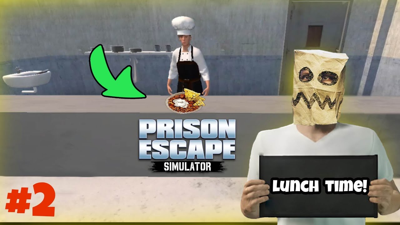 PRISON SIMULATOR PART 2 | Lunch Time in Jail | ( its disgusting! )