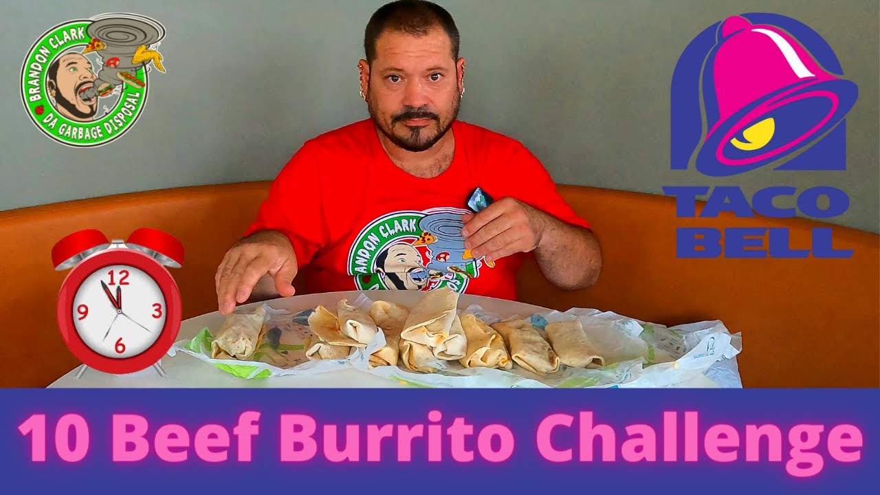 Taco Bell 10 Beef Burritos