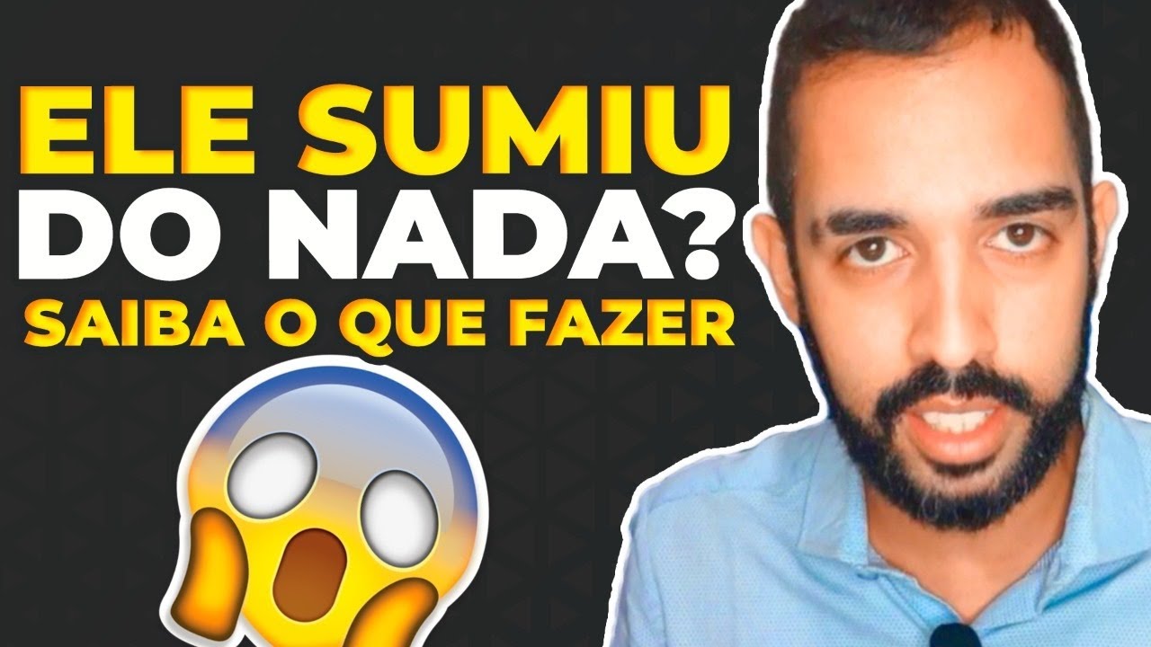 Ele Sumiu do Nada das Redes Sociais e Agora o Que Fazer? | Rodrigo Sousa
