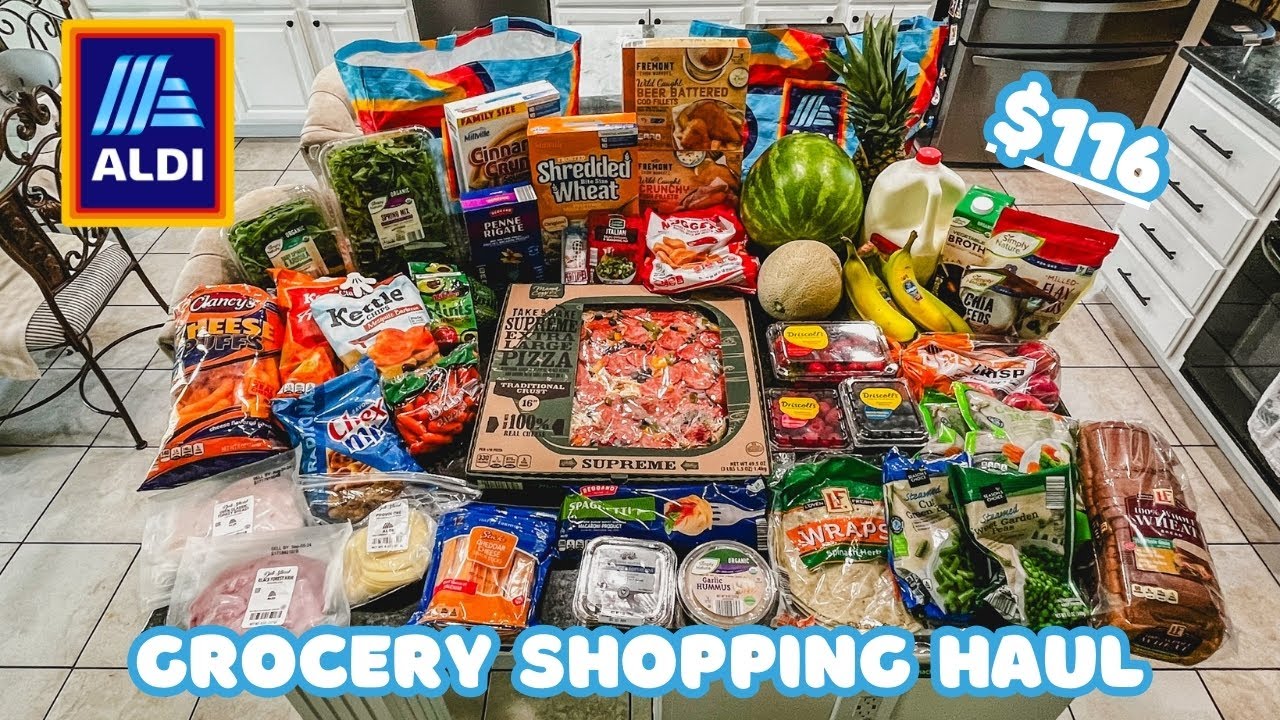 ALDI GROCERY SHOPPING HAUL//back to school groceries