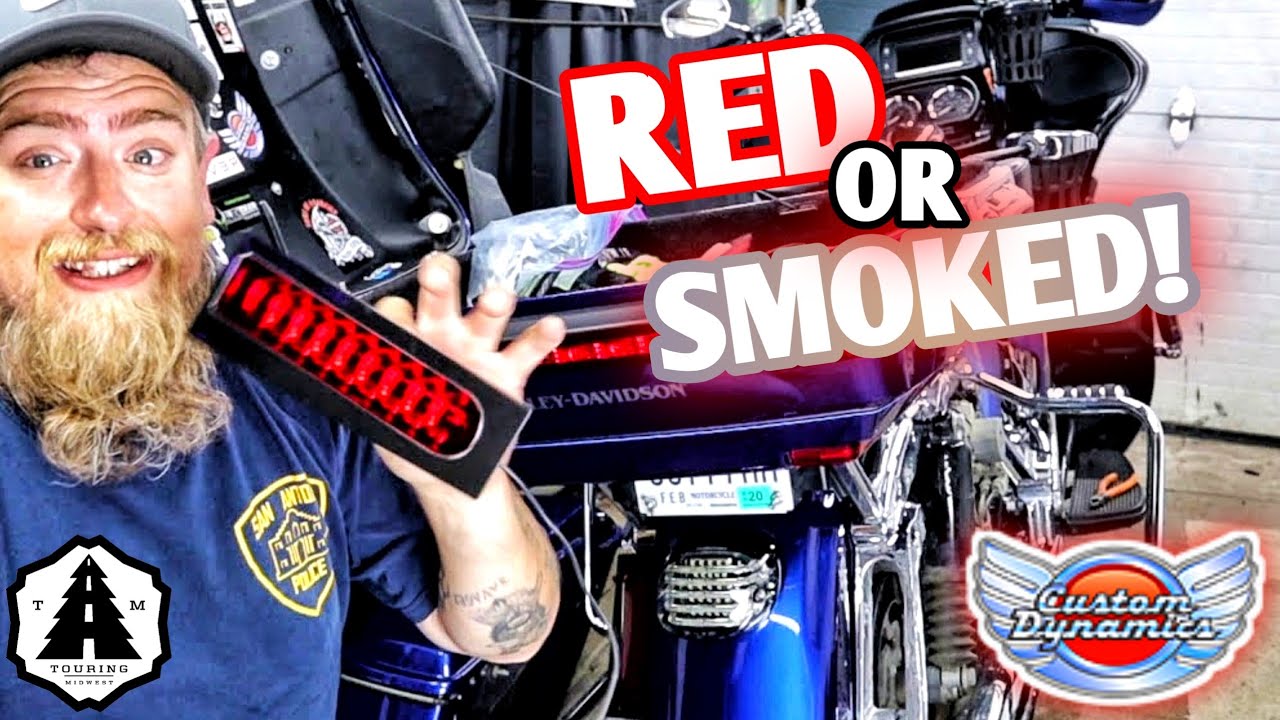 Custom Dynamics Probeam Low Profile Led Taillight For Harley | Red Vs Smoke