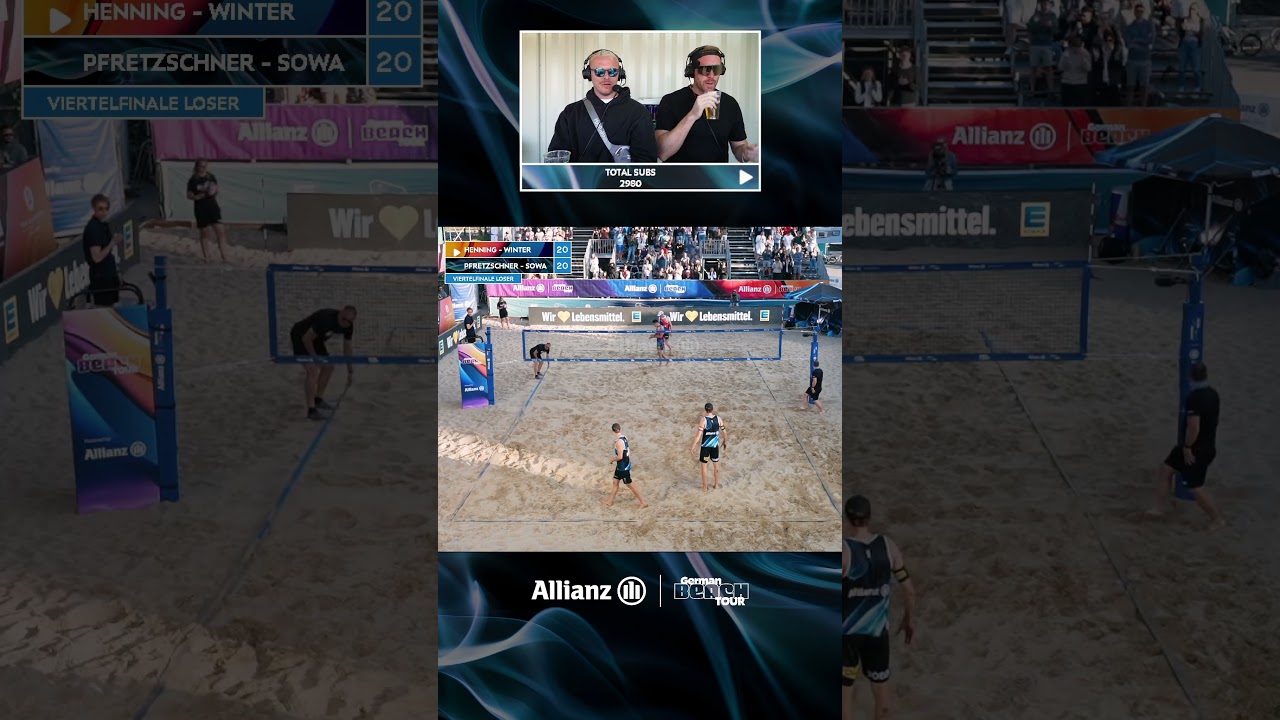 Sven Winter in WM Form! 🤩 #GermanBeachTour #beachvolleyball #shorts