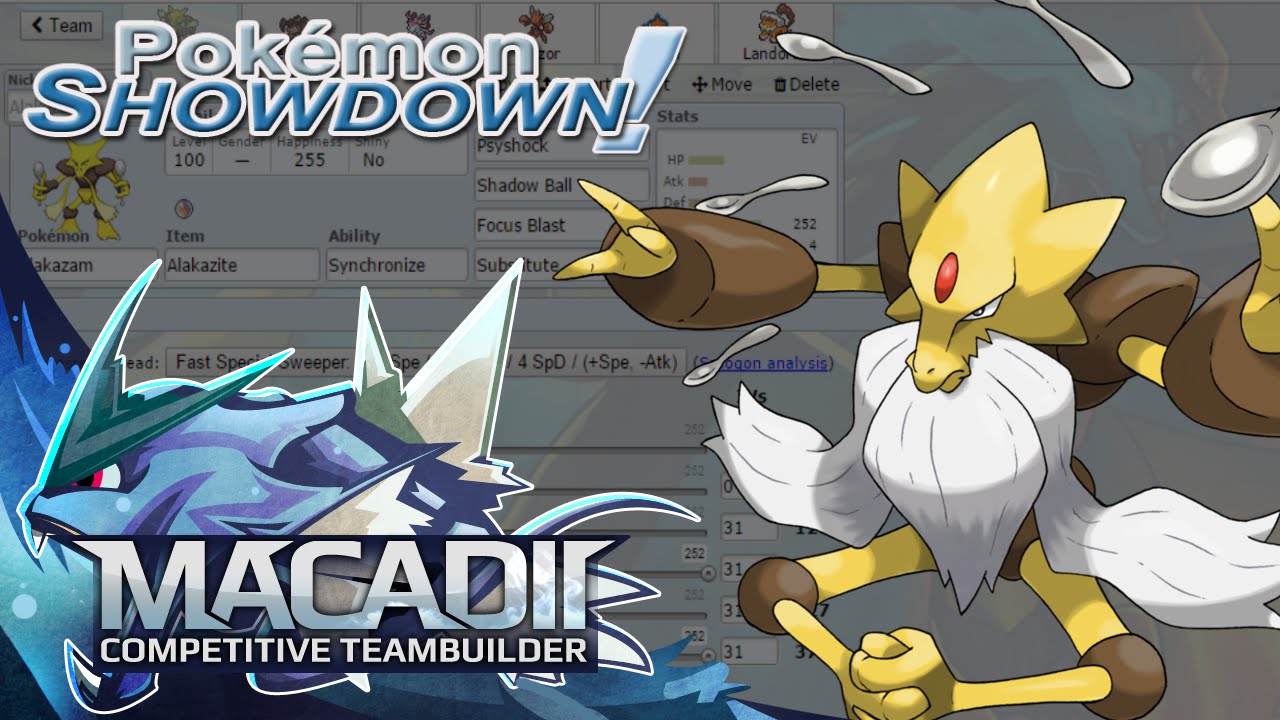 Mega Alakazam Pokemon Showdown OU Hyper Offence Team Building w. macadii (Smogon ORAS OU Team)