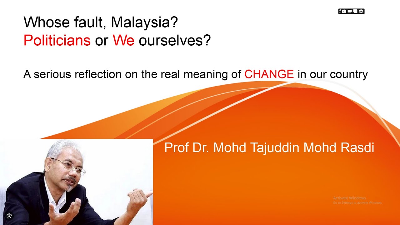 Whose fault, Malaysia? A serious reflection on the real meaning of CHANGE in our country