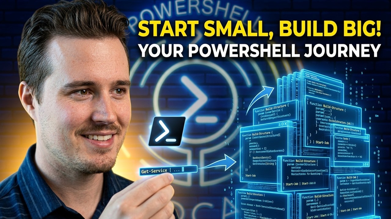 Начинайте с малого и продолжайте создавать что-то новое в PowerShell. Подкаст PowerShell, выпуск ...