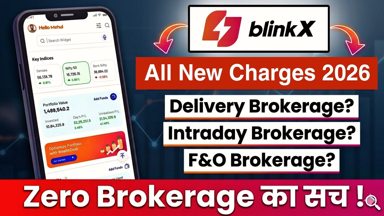 BlinkX Zero Brokerage की सच्चाई ! BlinkX All New Charges 2026? BlinkX Plan Charges |