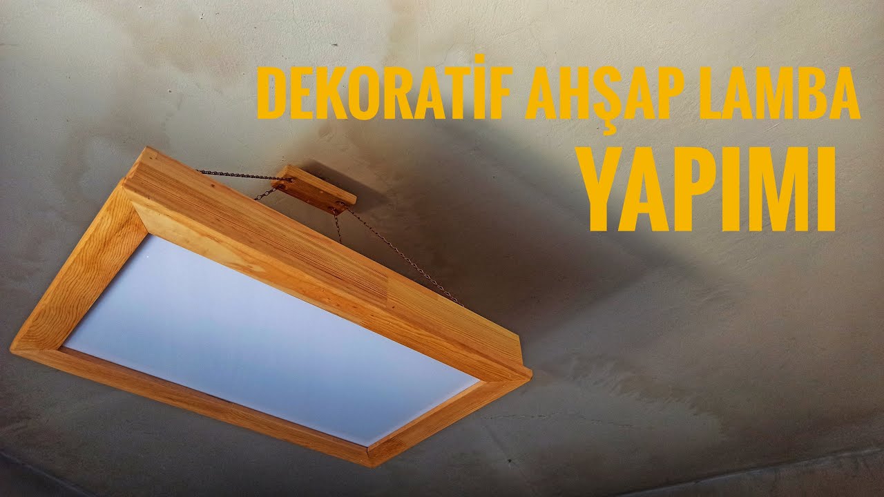 DEKORATİF AHŞAP AVİZE YAPIMI (WOODEN LAMP MAKING)