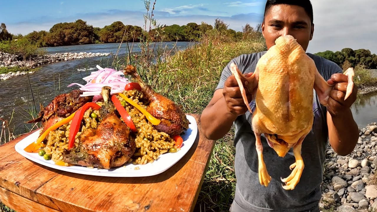 Así preparo el ARROZ CON PATO al aire libre