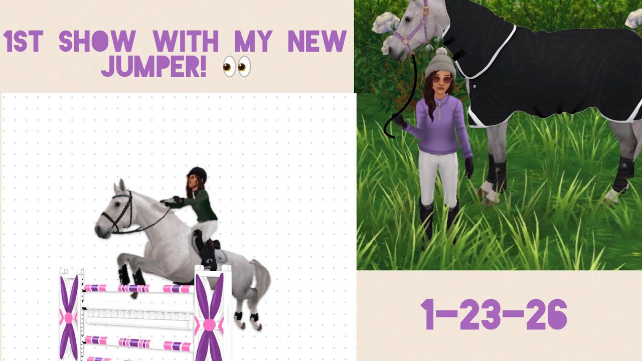 ￼My first show with Pearl!! #fypシ゚viral #starstable #sso #mustwatch #starstableonline #showjumping ￼
