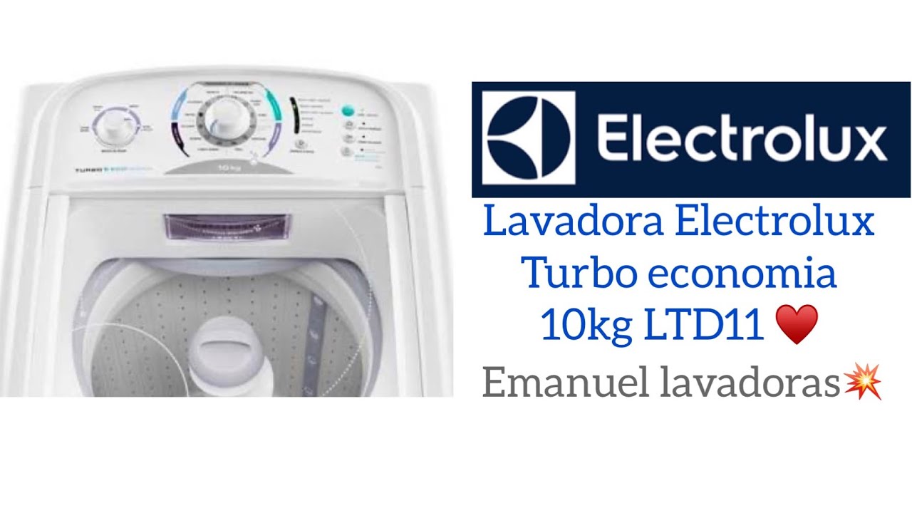 LAVADORA ELECTROLUX TURBO ECONOMIA 10KG LTD11