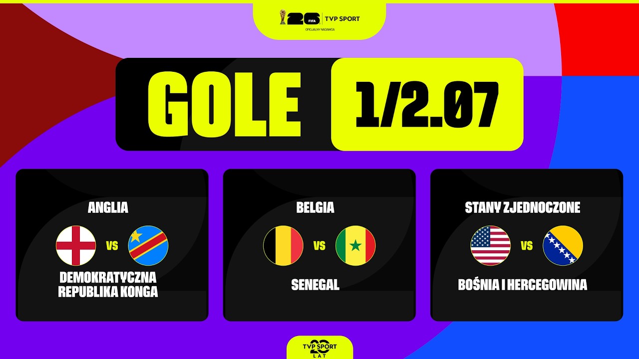 GOLE MUNDIALU: 01/02.07. 1/16 FINAŁU - 4. TYDZIEŃ. THRILLERY W WALCE O AWANS!