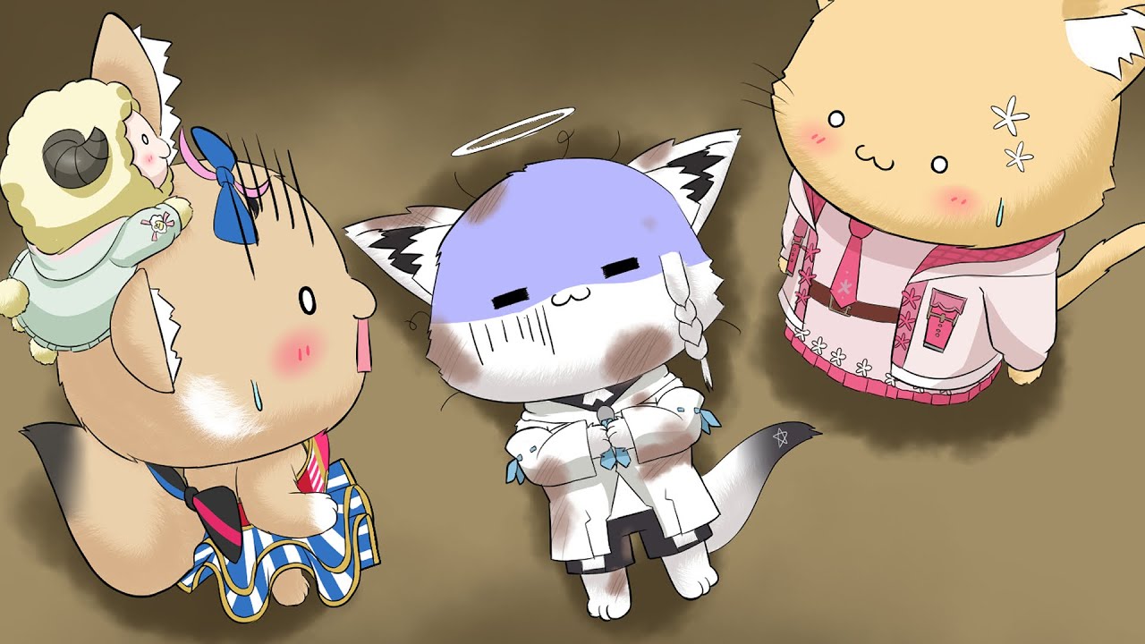 【手描き　ホロライブ　切り抜き漫画】Eng:sub　何かと燃えてしまうバカタレサーカス　Bakatare circus that burns quickly