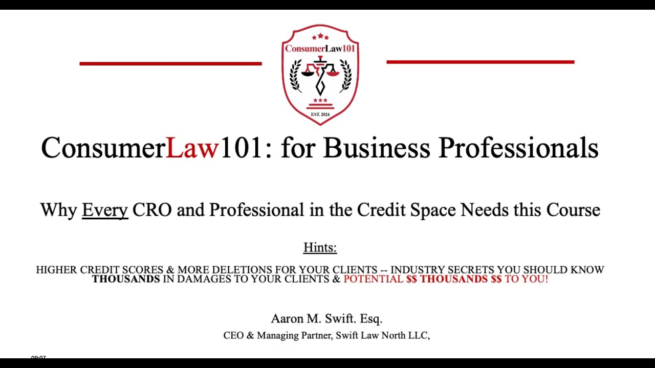 Secrets of the Debt Collection and Junk Debt Buyer Industry by Attorney Aaron Swift