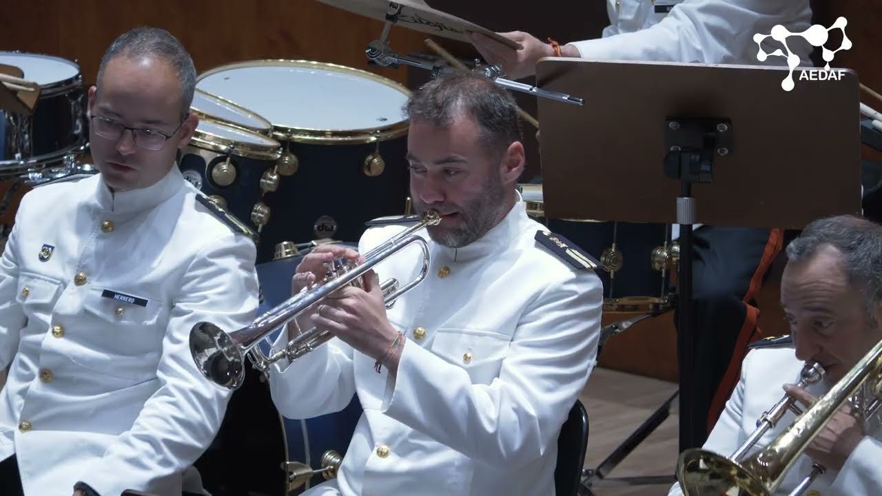 Conga del Fuego Nuevo de Arturo Márquez en el concierto AEDAF interpretado por la  Banda AGRUMAD