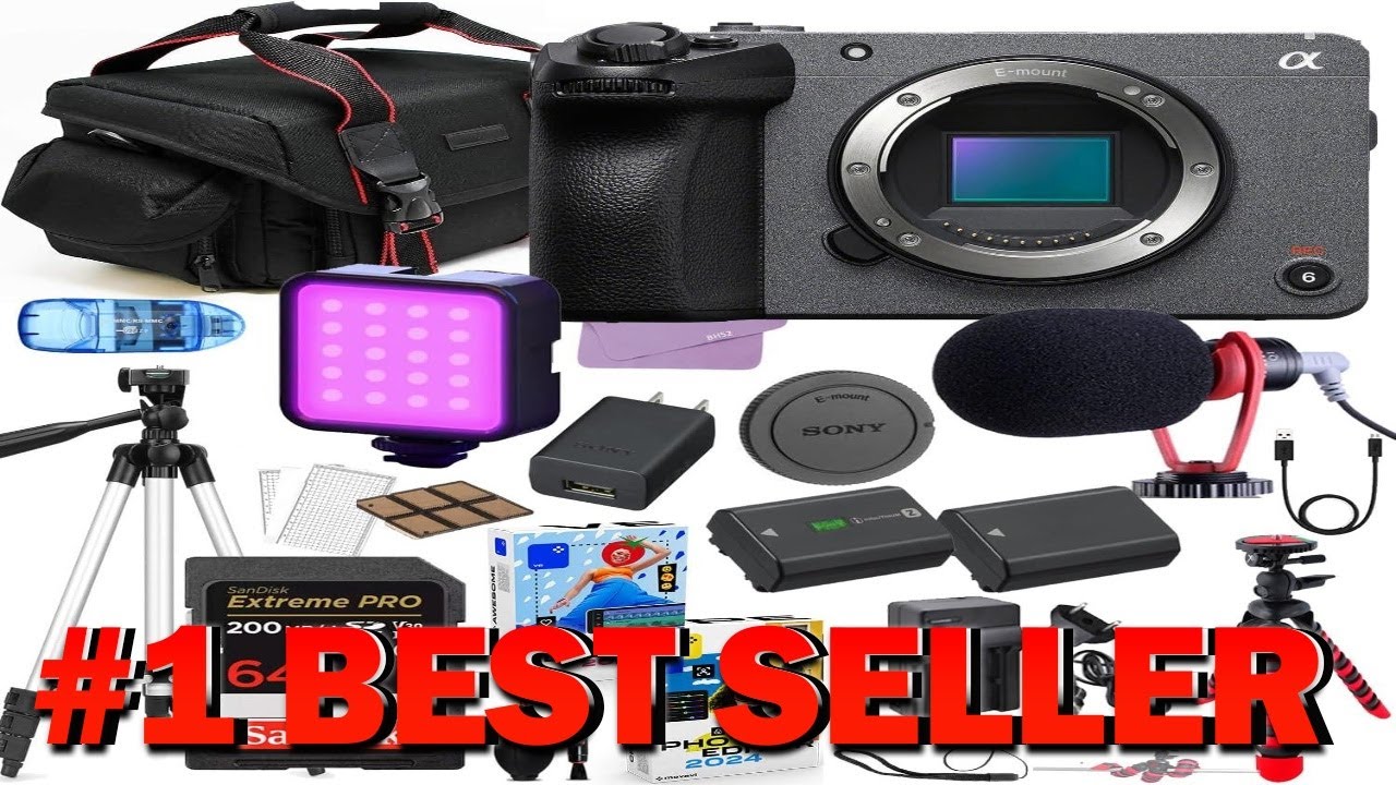 Sony FX30 Digital Cinema Camera Body Only Bundle + Premium Accessory Package - B0F1PGWX34