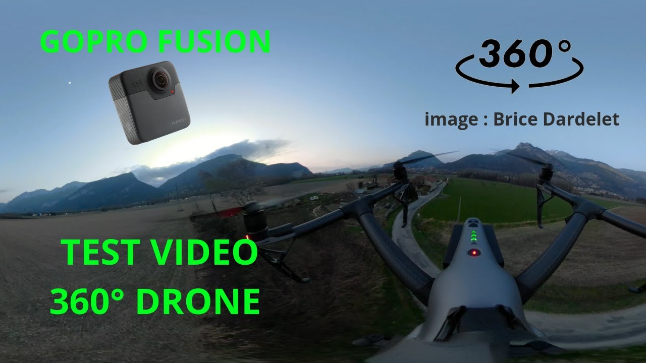 Vidéo drone en 360 avec une GoPro fusion