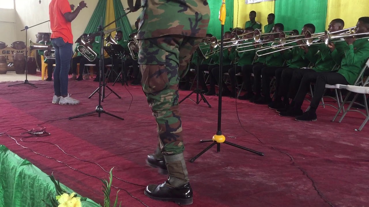 St Augustine’s college regimental band at Wesley Girls’ High School