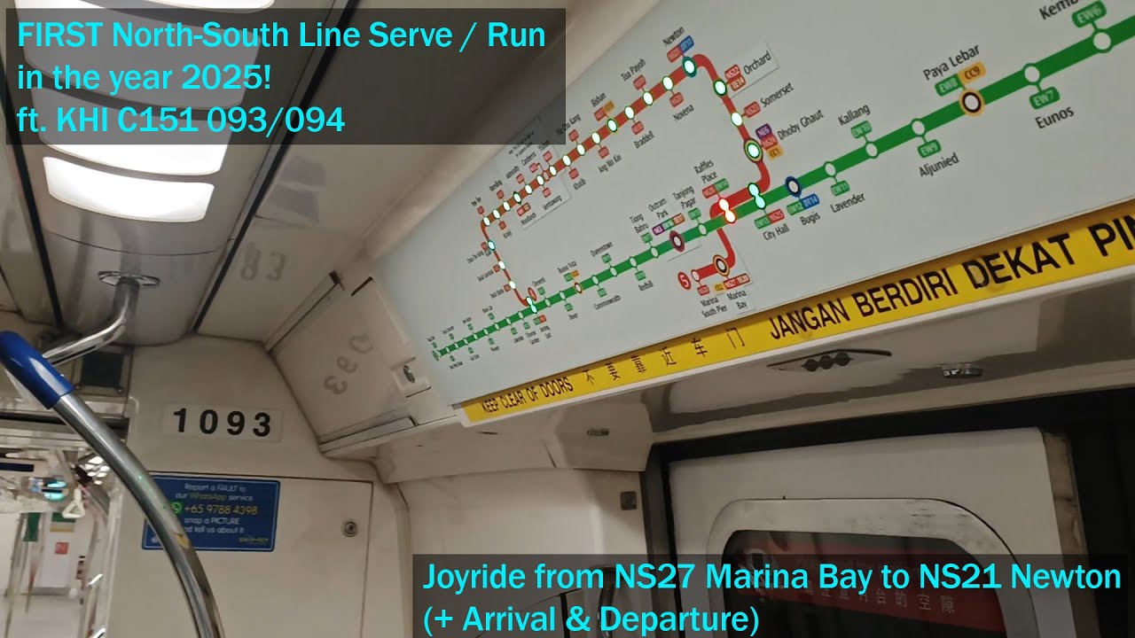 KHI C151 093/094 first entrance to NSL in 2025! (ft. Joyride from NS27 MRB → NS21 NEW)