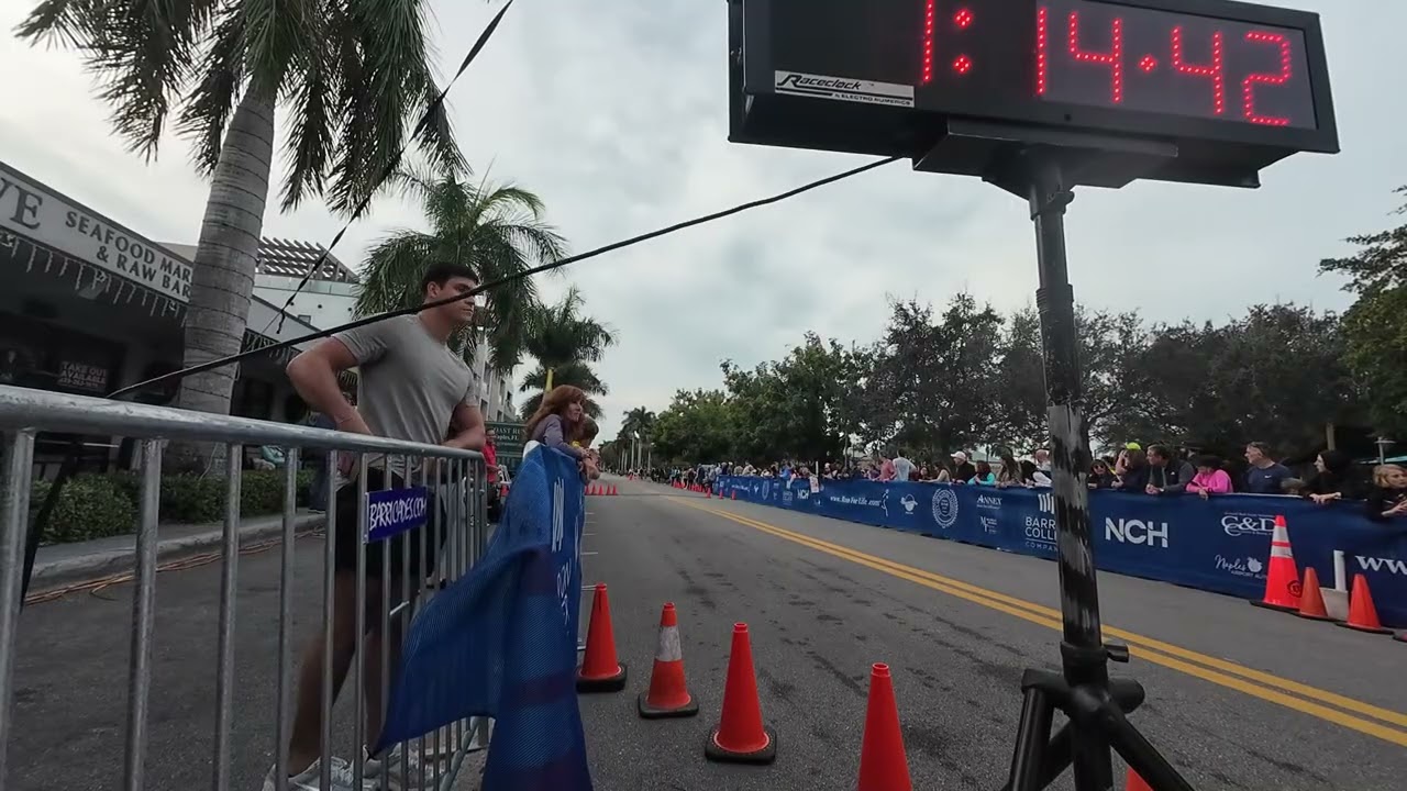 2026 Barron Collier Companies Naples Half Marathon Finish Video