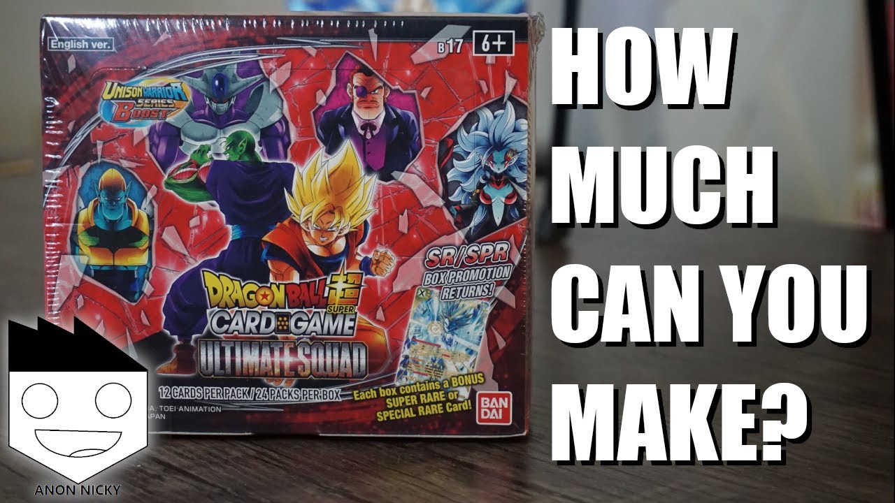 Can You Make Your Money Back? - Dragon Ball Super TCG Unboxing - Ultimate Squad
