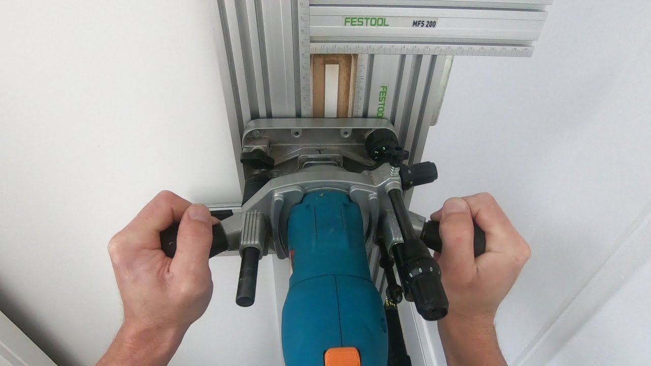 Best way installing door hardware with a router.