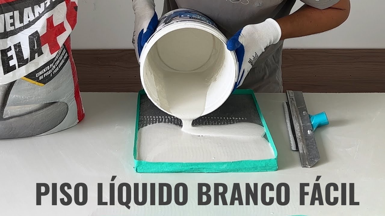 FAÇA VOCE MESMO CIMENTO QUEIMADO LIQUIDO AUTONIVELANTE BRANCO