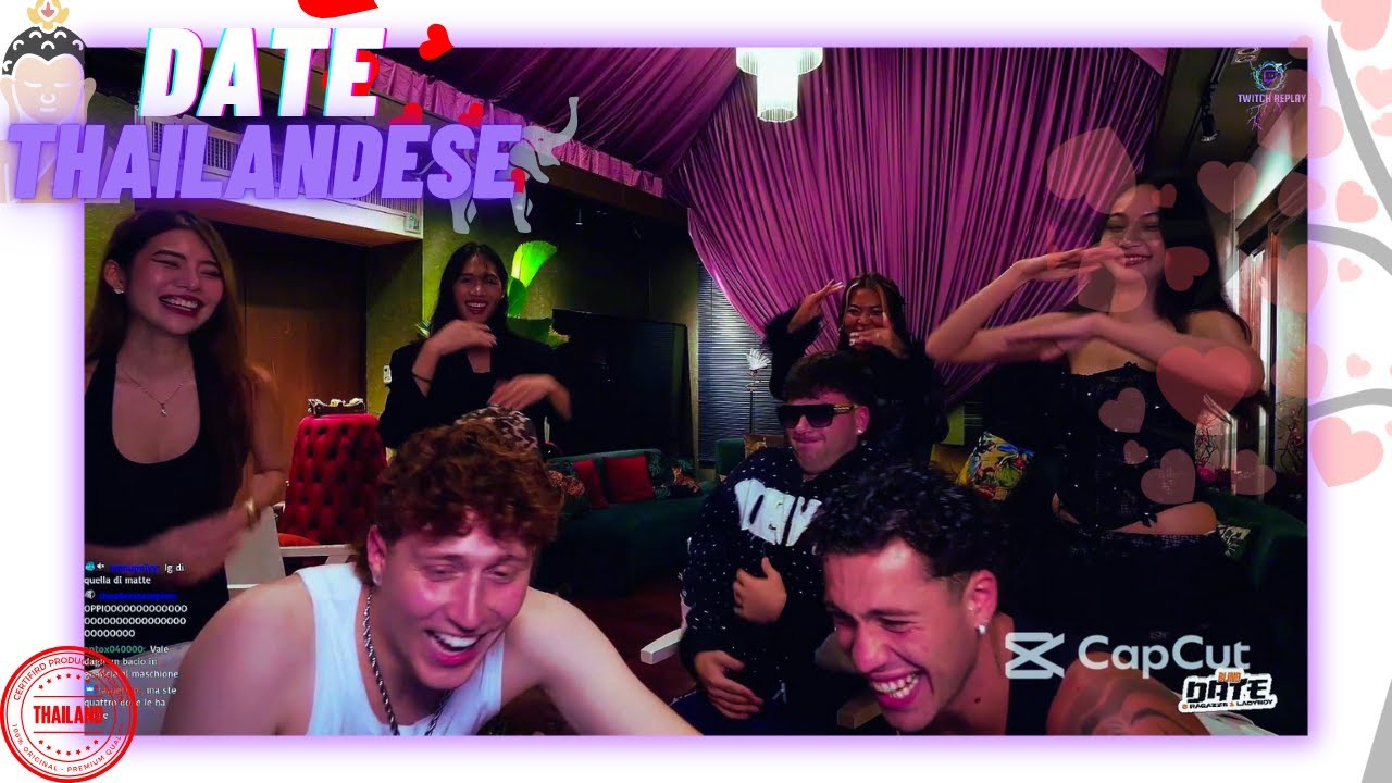 😍​⚧️​DATE EPICO PER IL ROSSO E I SUOI CAVALIERI IN THAILANDIA​🇹🇭​🧑‍🦰​