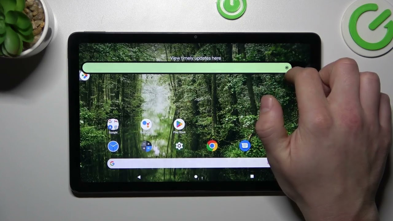 How to Swipe on Brightness Slider in Nokia T21 &ndash; Change Display Brightness Level