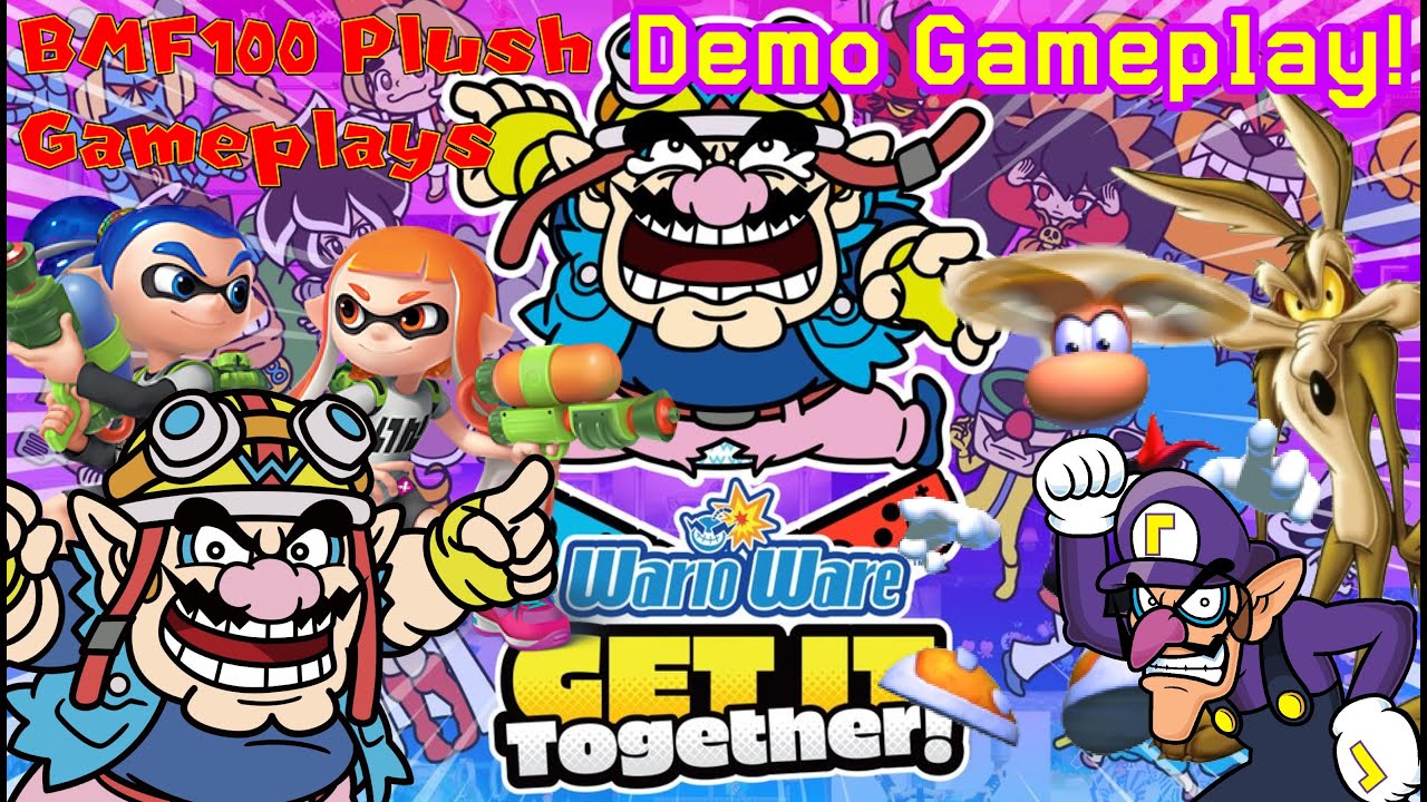 BMF100 Plush Gameplays: WarioWare: Get It Together! Demo Gameplay!