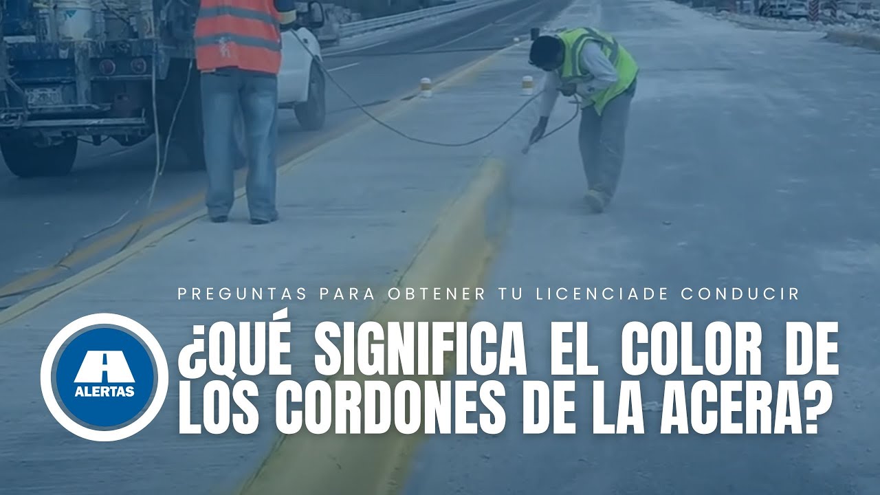 ¿Qué significa el color de los cordones de la acera?