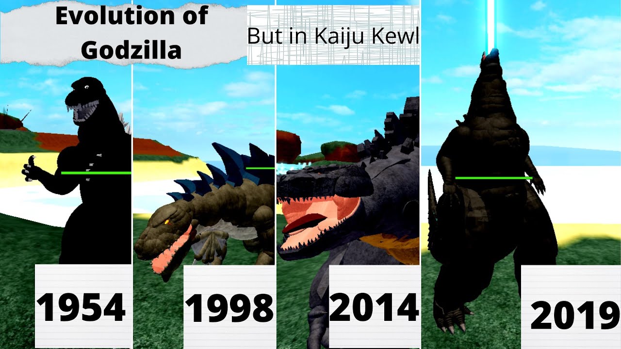 Godzilla Evolution | Roars, Attacks, and Atomic Breaths | But in Kaiju Kewl