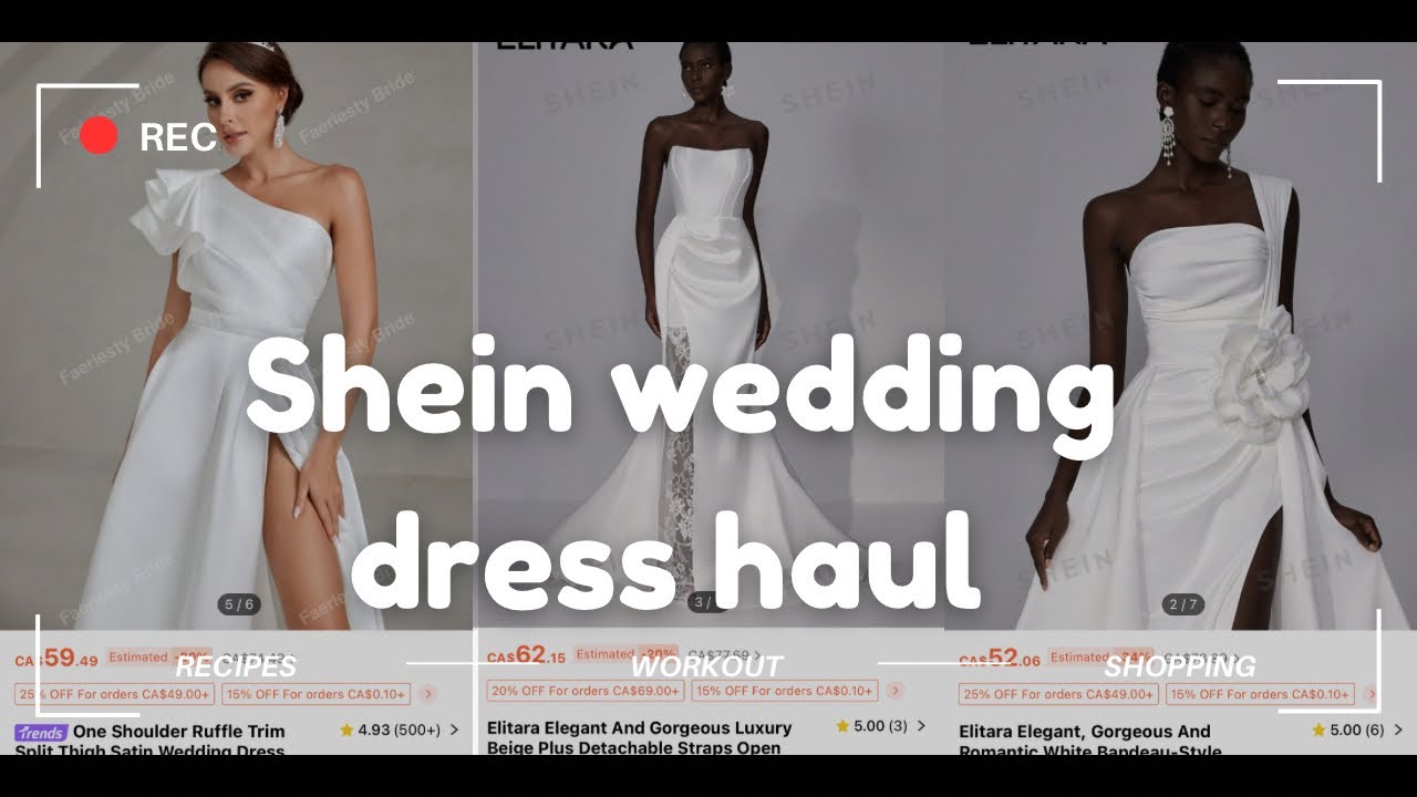 Shein wedding dress haul 2025 #bride2025 #sheinhaul #sheinbride #affordableweddingdress