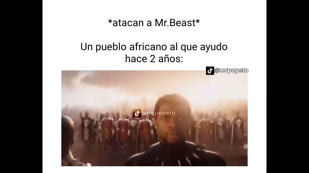 4T4C4N A MR.BEAST - UN PUEBLO AFRICANO AL QUE AYUDO || SR.POPETO