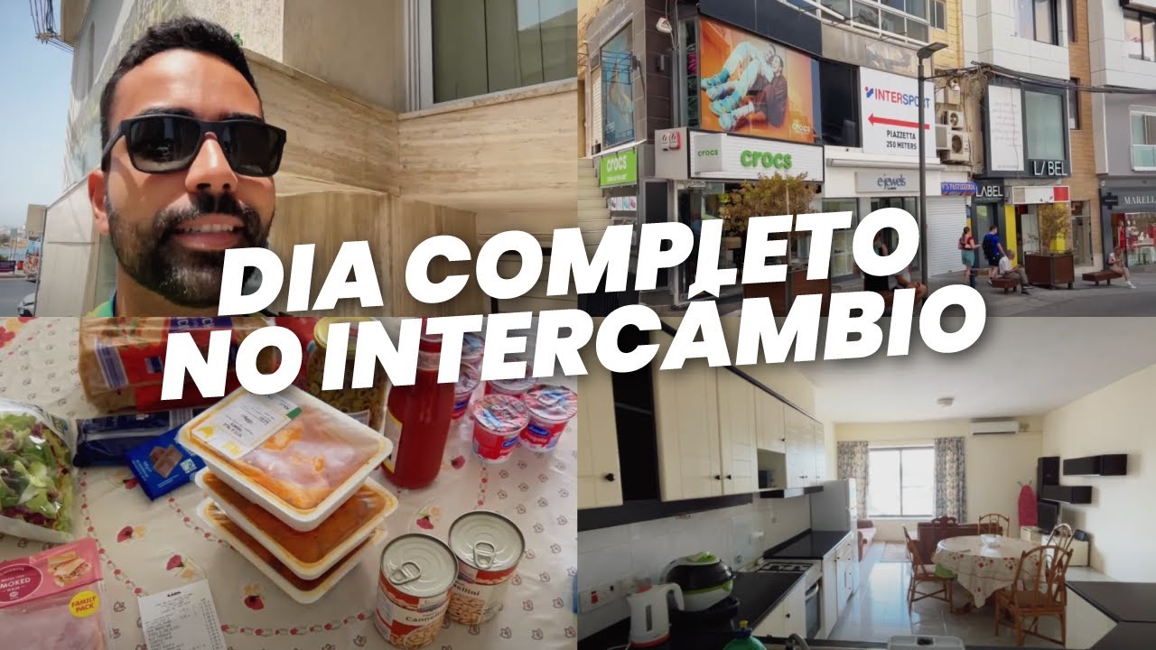 ROTINA DE INTERCÂMBIO EM MALTA (Compras no mercado, tour pelo apartamento e mais!!)